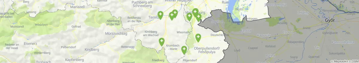 Kartenansicht für Apotheken-Notdienste in der Nähe von Hollenthon (Gemeinde, Niederösterreich) (99)